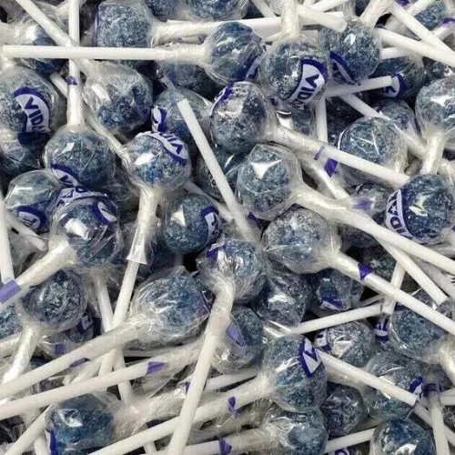 Vidal Lotta Lollies Blue Raspberry Lollipops